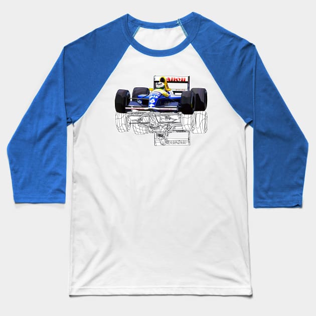 Williams FW15C Baseball T-Shirt by Worldengine